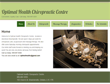 Tablet Screenshot of optimalhealthbowmanville.com